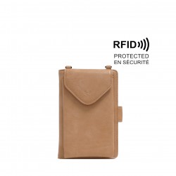 Lina Crossbody Wallet - Light Camel 